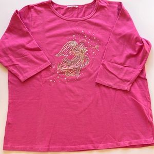 Quacker Factory Angel 3/4 Sleeve Top